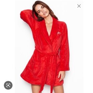 Victoria's Secret Bold Red Cozy Robe